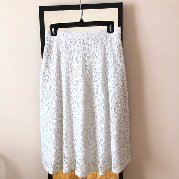 White Lace Midi Skirt 🤍 - Picture 2 of 5
